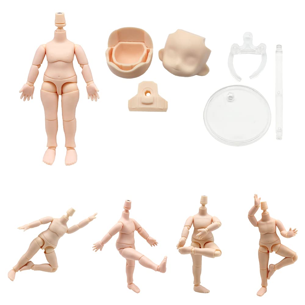 Niannyyhouse DOD Тело 13см Подвижная Фигурка Основа для Голов GSC и BJD Кукол 1/12 (Супер Белый+B)