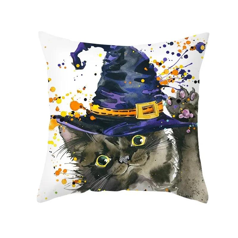 Taie d'Oreiller Theme Halloween, Voiture Fantôme, Horreur, Бюро, Салон, Канапе