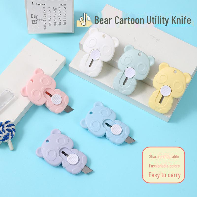 Миниатюрный нож Morandi Color Bear — инструмент для резки и экспресс-доставки документов студентами.