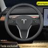 Чехлы на руль Tesla: Натуральная кожа, Противоскользящие, Всесезонные для Model 3, Y, X, S