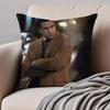 RRafael Barba Cushion Cover Pillowcase Antidustmite Invisible Zipper Short Plush Sofa Cushion