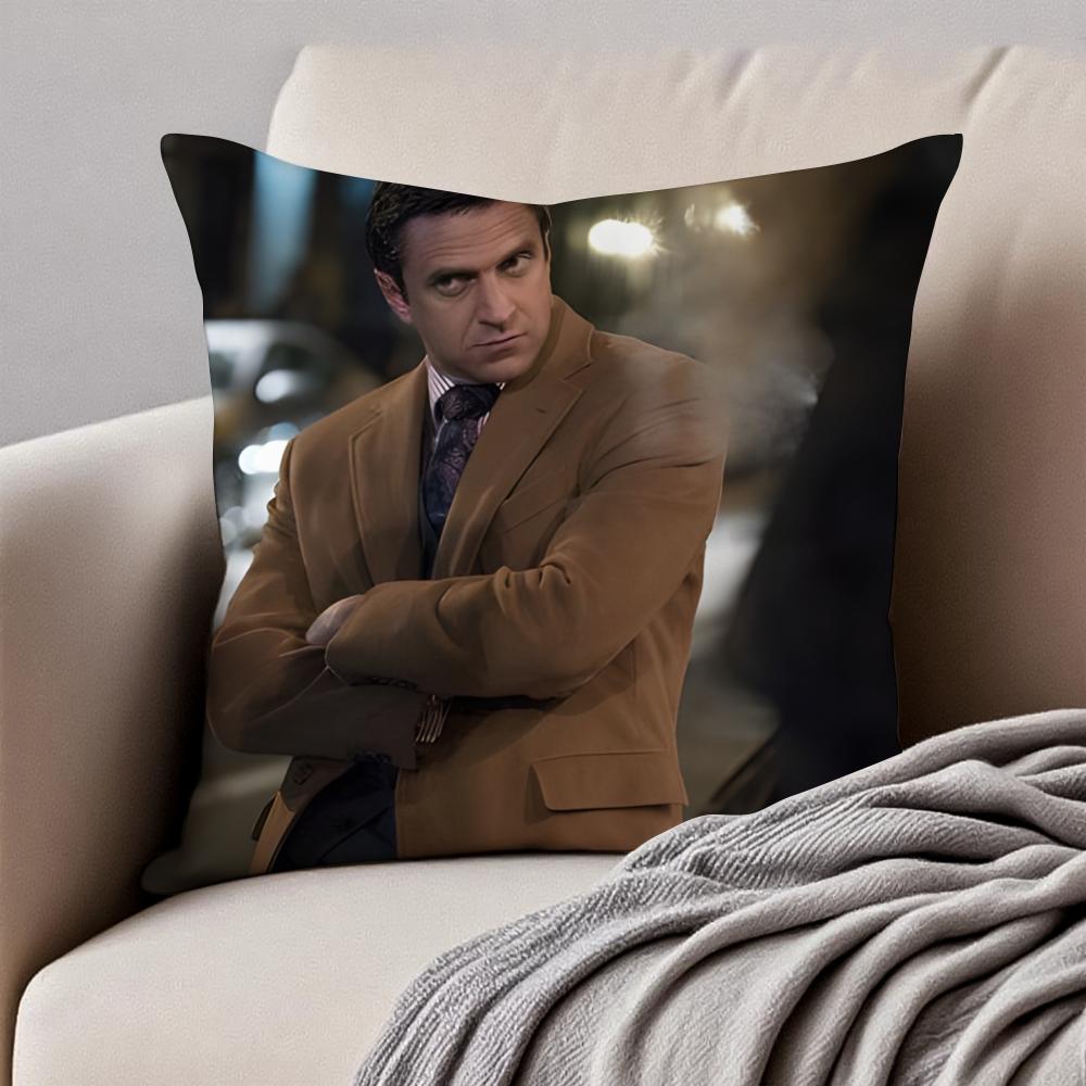 RRafael Barba Cushion Cover Pillowcase Antidustmite Invisible Zipper Short Plush Sofa Cushion