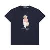 Летняя мужская и женская футболка Ralph Lauren из 100% хлопка с принтом медведя Polo Bear иsignature