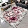 European Style Flower Pattern Carpets for Living Room Gorgeous Large Room Rugs Thickening Big Size Floor Mats for Lounge Balcony