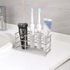 Easy to Clean Toothbrush Holder Stainless Steel Shower Table Bracket  Bathroom