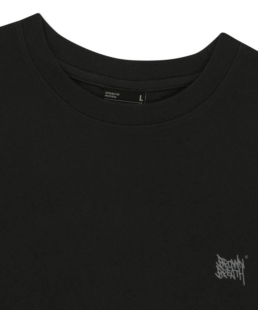 BROWNBREATH Paisley Tag Tee - Black