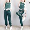 Sports Women Fashion Loose Trousers Summer Short Sleeved Student Two Piece Suit Soft Comfortable Leisure Suit