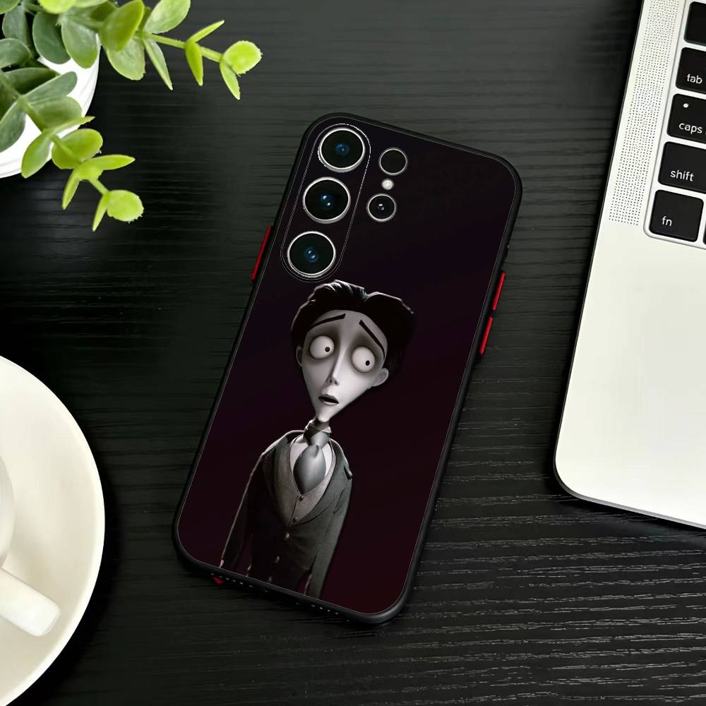 P-Corpse Bride Phone Case For Samsung S26,S25,S24,S23,S22,S21,S20,S30,Ultra,Plus,Fe,Note,5G Black Cover