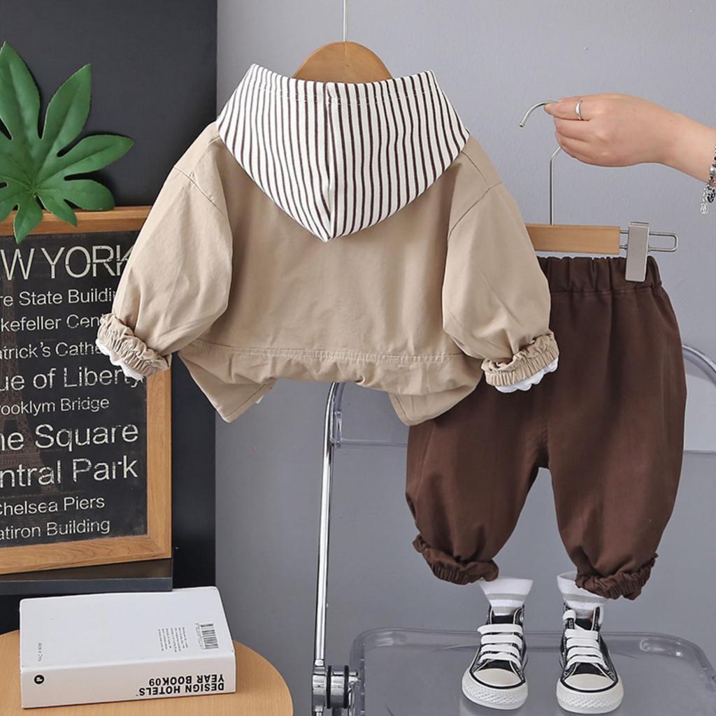 Детский повседневный комплект с длинным рукавом, удобные наряды для повседневной носки