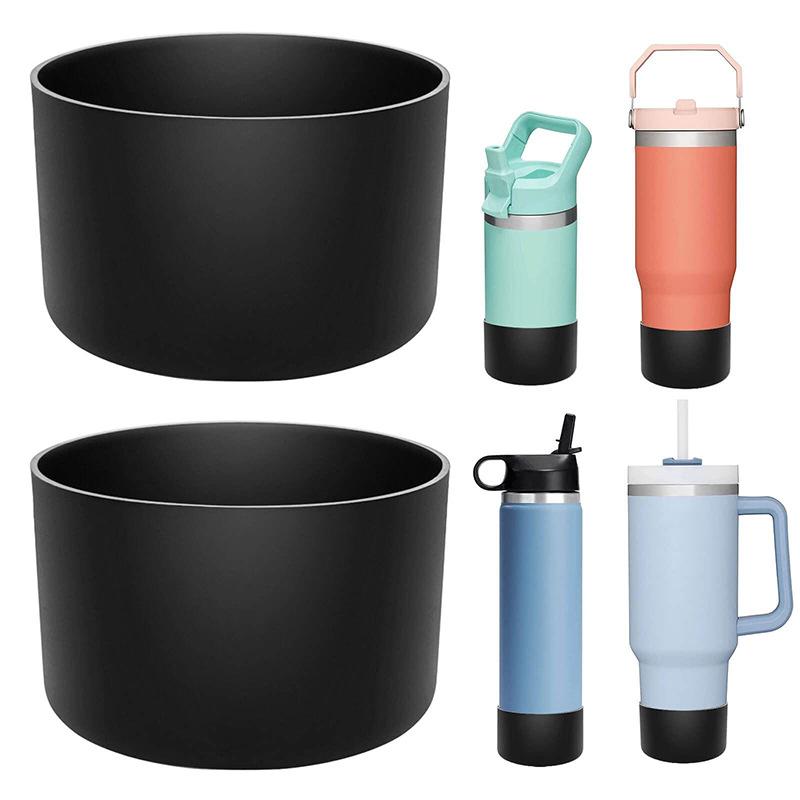 1PCS 7.5cmx4.5cm Candy Color Silicone Candy Color Cup Protective Sleeve Cushion For 40oz Tumbler With Handle & 20oz 30oz