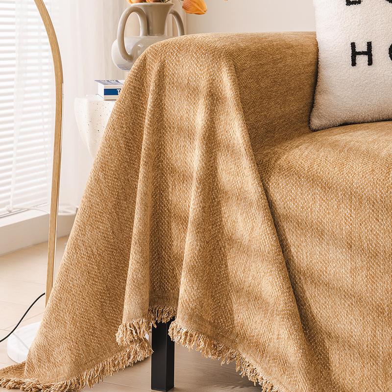 Полотенце для дивана, противоскользящее синельное Универсальное покрывало для дивана Four Seasons, Advanced Sense, полное покрытие, универсальный чехол, ткань для пододеяльника