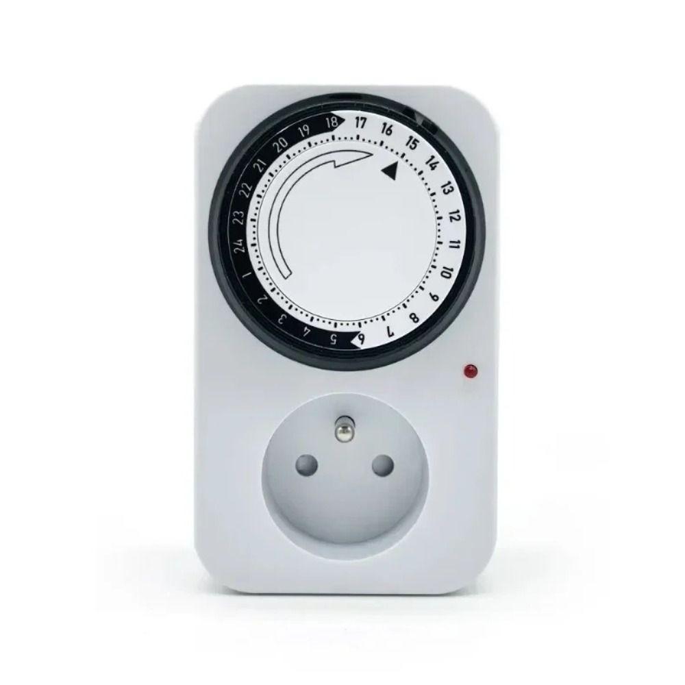 Energy Saveing French Mechanical Timer Socket Mechanical Outlet Protector OFF/ON Appliance