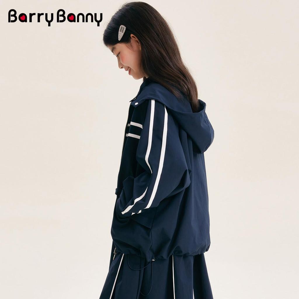 Barry Banny Windbreaker Outerwear for Mountain Lightweight Windproof and Cold Hidden Detachable Loose Adjustable 150cm Kids' Jacket, Girls, Parka,