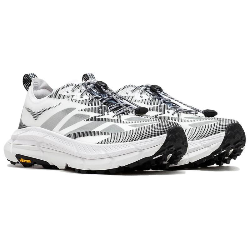 HOKA ONE ONE Mafate Speed 4 Abrasion Resistant Low Top Outdoor Shoes Unisex Pink Sneakers 1168971-WBLC