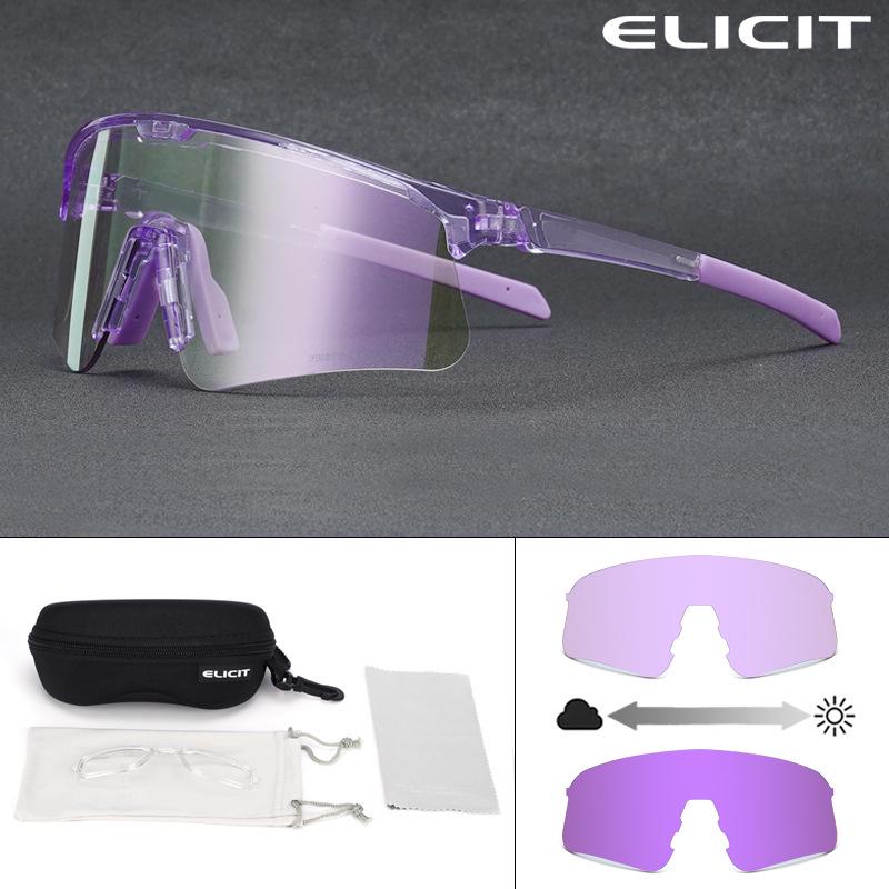 Elicit Photochromic Sports Glasses: Windproof Goggles for Cycling, Running, and Climbing