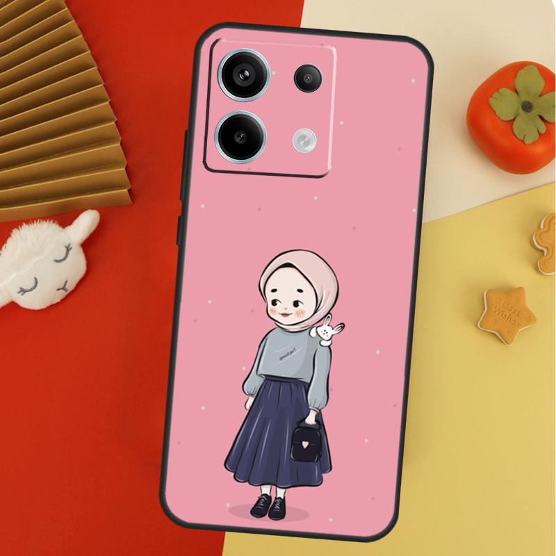 Muslim women islamic girl Case For Xiaomi Redmi 14C 13C 10C 12C Redmi Note 9S 10S 11S 12S 9 10 11 12 13 14 Pro Cover