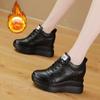 Натуральная кожа для женщин, летняя обувь, весна-осень, прогулочные кроссовки, модные 10-сантиметровые кроссовки на танкетке, массивная обувь, зимняя обувь