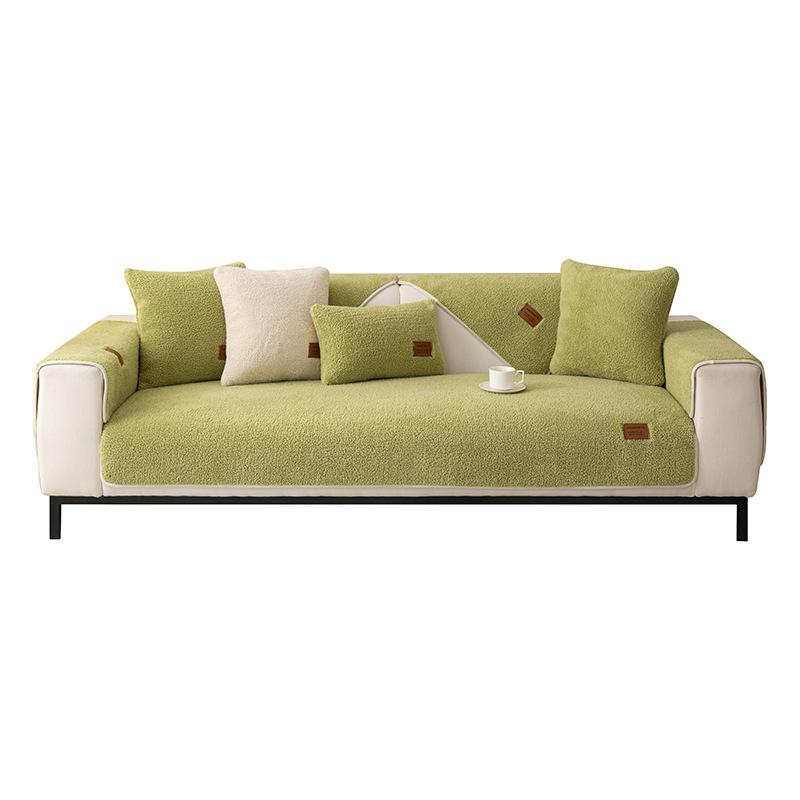 Подушка для дивана, современная подушка для сиденья, кровать и завтрак, нескользящий замшевый чехол для дивана, универсальный чехол для четырех сезонов, тканевая подушка