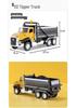Alloy Engineering Vehicle Set: Excavator, Fire & Sanitation Trucks Toy for Boys - Pull-back Children's Gift