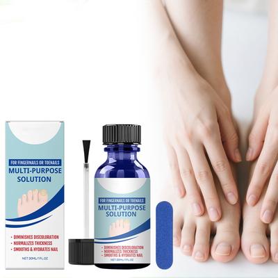 Раствор для ухода за ногтями, Раствор для ухода за ногтями рук и ног для восстановления и увлажнения, Серые ногти, Блестящие ногти и Мягкие ногти 30 мл