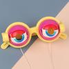 Crazy Eyes Googly Glasses Toy Winking Glasses with Pull-String Blinking Action Fun Novelty Prop for Kids Party Stage Performance