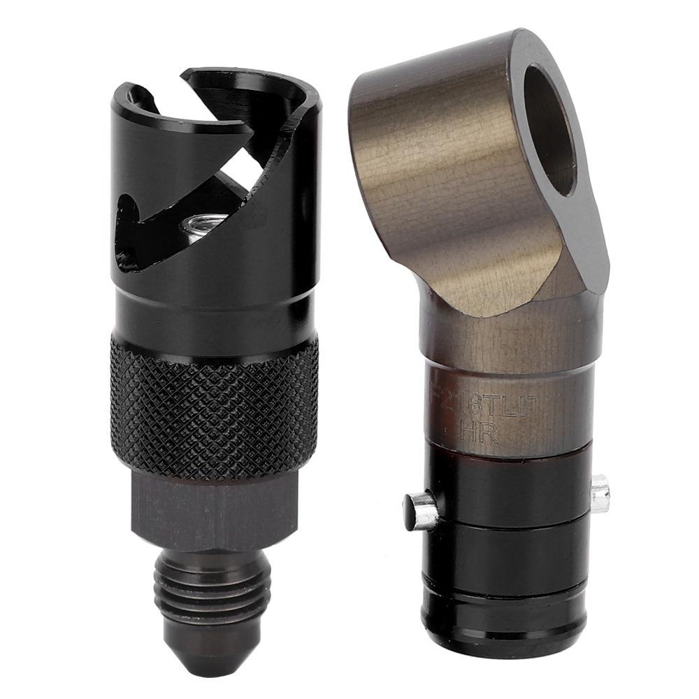 Aluminum Alloy Brake Hose Adapter Knurled Non-Slip Quick Disconnect Fitting Motorcycle Mod Shops