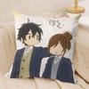 HHorimiyaS Anime Cute Cushion Cover Silky Short Plush Invisible Zipper Dustproof Sofa Pillow Case For Home Decor