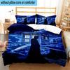 3PCS telephone booth 3pcs Bedding,Including 3PCS Duvet Cover And 2pcs Pillowcases Perfect for Christmas,Ideal for Bedroom, Dormitory