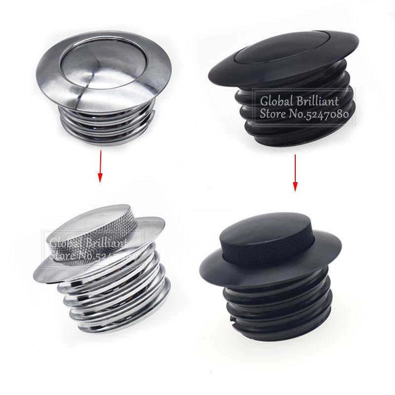 Motorcycle Gas Cap Screw-In Flush Mount Fuel Tank Gas Cap Cove For Harley Sportster Dyna Electra Glide Road King Softail