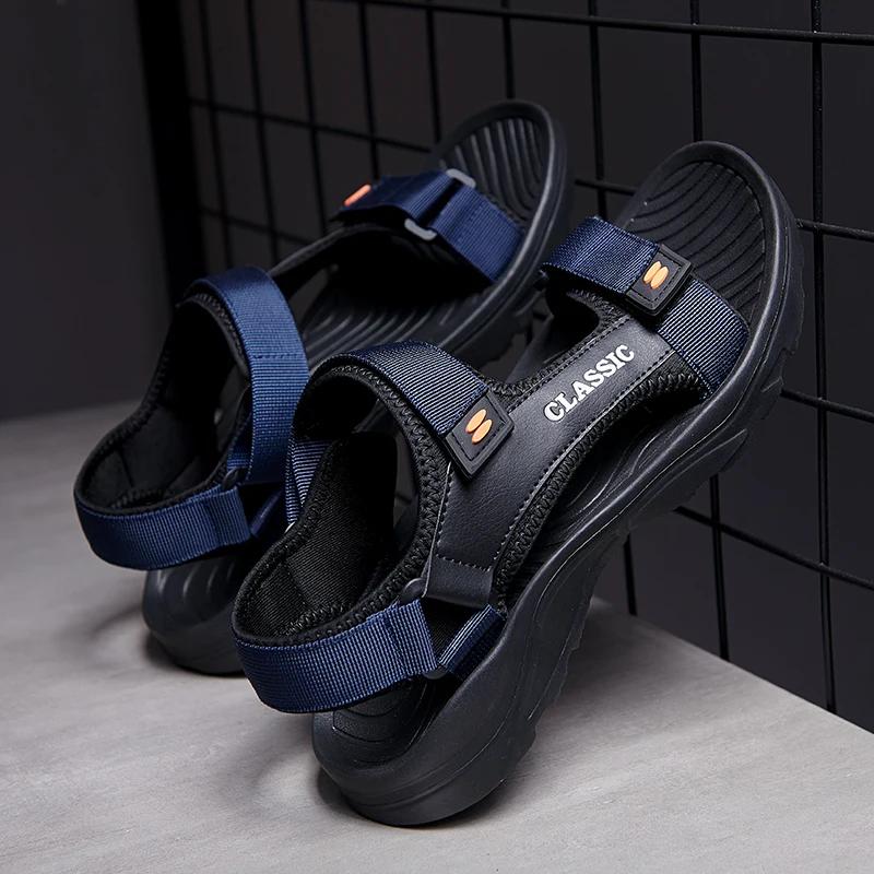 High Quality Sandals Men Beach Sandals Comfort Casual Shoes Lightweight Summer Large Size Men Slippers Comfortable Roman Sandals