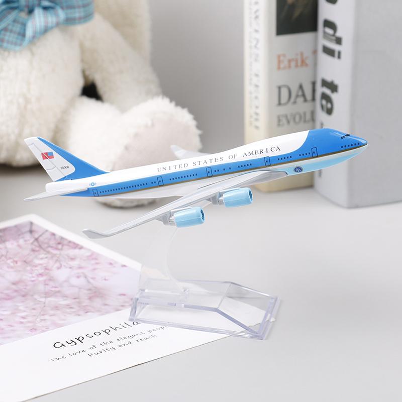 16 см США Air Force One Airplane Model Boeing 747 Diecast Model Collectionl Gift