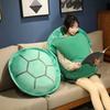 Носимый жилет-черепаха Подушки Косплей Аниме Гигантская черепаха Мягкая игрушка Плюшевая подушка Костюм для косплея животных Хэллоуин
