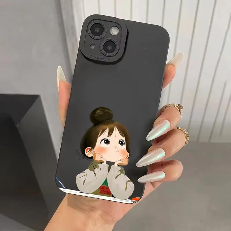 Милый Злой Маленький Девочка Печатный Силиконовый Чехол Для Samsung Galaxy S25 S24 S23 S22 S21 Ultra Plus S20 FE A15 A35 A54 A55 Мягкий Чехол