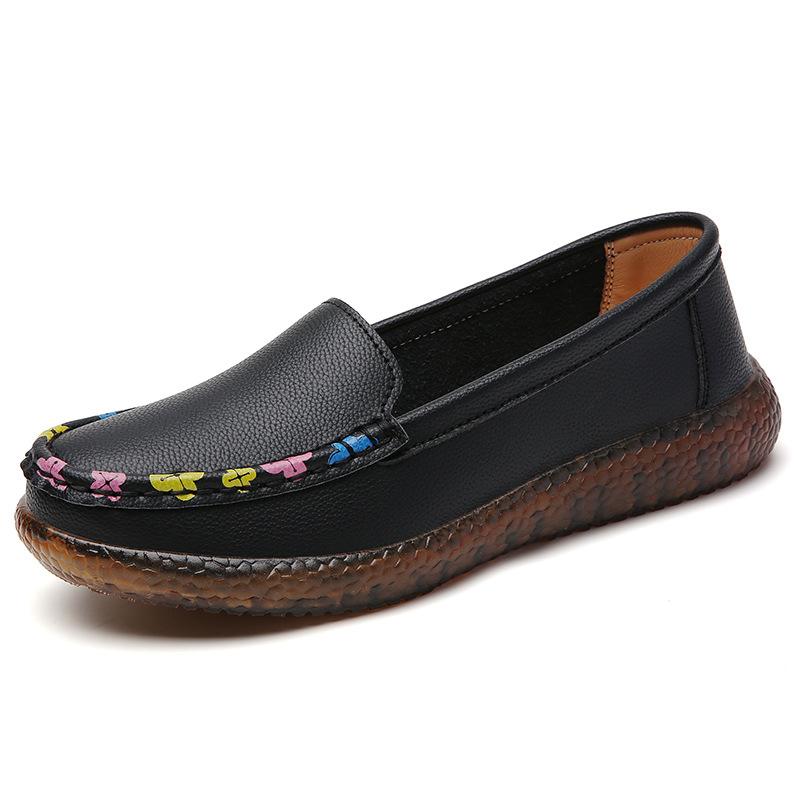 Womens Slip Penny Casual Loafers On Round Toe Flats Comfortable Fashion Work Business Shoes Lightweight Faux Leather Driving Shoes For Women