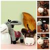 Fluffy Donkey Plush Keychain Soft Donkey Plush Toy Mini Donkey Stuffered Dolls  Female Lady Girl