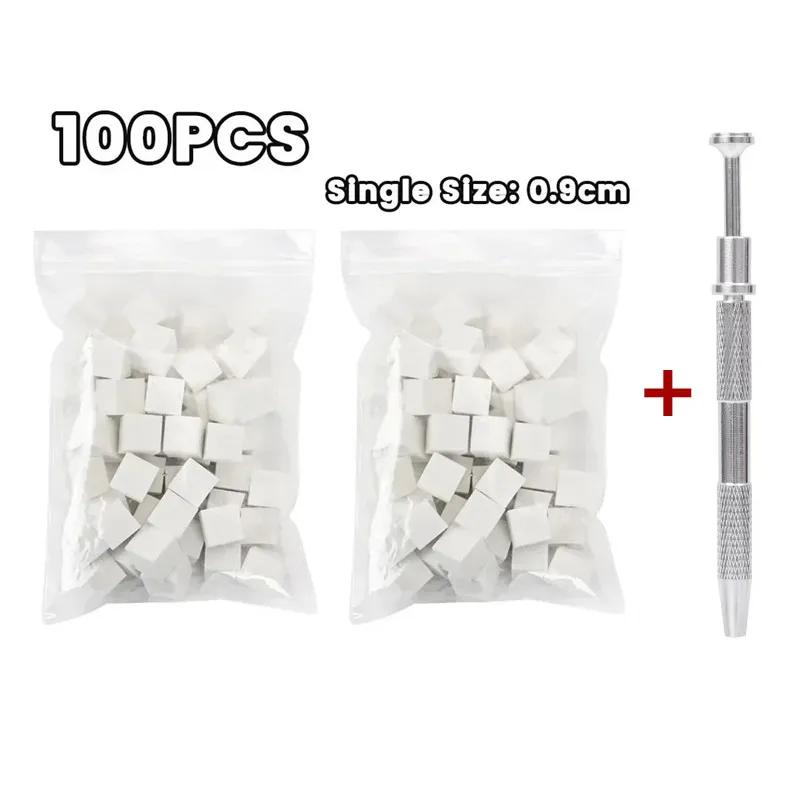 Мини 4 когтя Квадратный спонж для нейл-арта Спонж для ногтей Металлический захват Набор Многоцелевые спонжи для румян и градиента Инструменты для красоты и маникюра