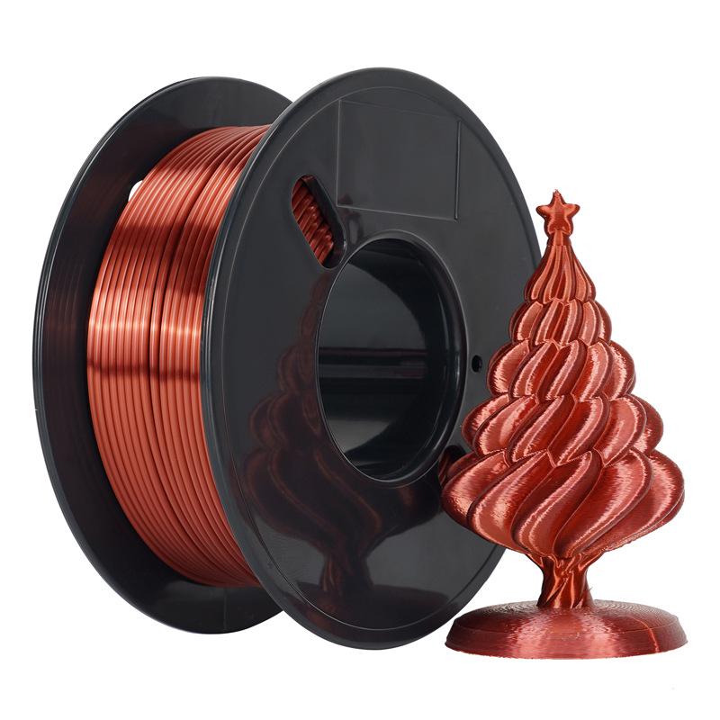 Шелковый разноцветный PLA филамент для 3D-печати, 200 г/250 г, для всех FDM принтеров.