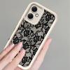 Мягкий чехол для телефона Xiaomi Redmi 13 A4 12 A3 A1 A2 Plus Кружевной узор Модный Забавный