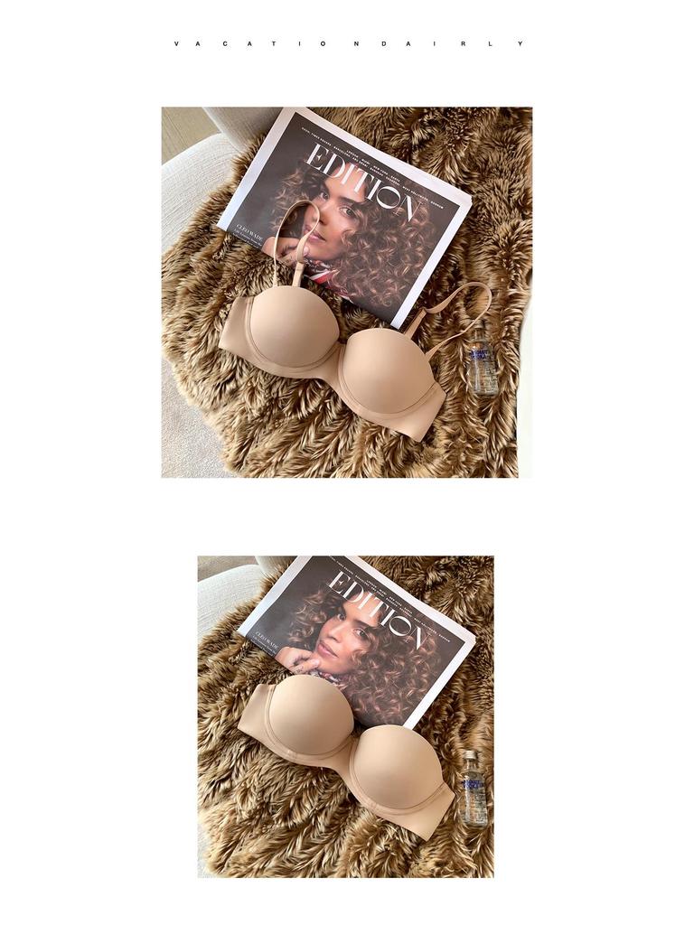 Женский бесшовный бюстгальтер без бретелей: Сексуальный, Гладкий, Регулируемый, Мягкая косточка, Дизайн полукубка для маленькой груди.