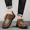 2025 Genuine Leather Mens Shoes Business Shoes Outdoor Mens Comfort Loafers Handmade Classic Non-slip Driving Walking Shoes