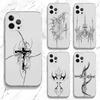 Кибер-сигил Крест Чехол для телефона Для iPhone 16,15,14,13,12,11 Plus,Pro,Max,XR,XS,X,7,8 Plus,SE,Mini Прозрачный Силиконовый Мягкий