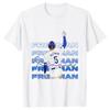 Freddie Freeman American Baseball Player Print Loose Round Neck Pure Cotton Short Sleeved T-Shirts Unisex
