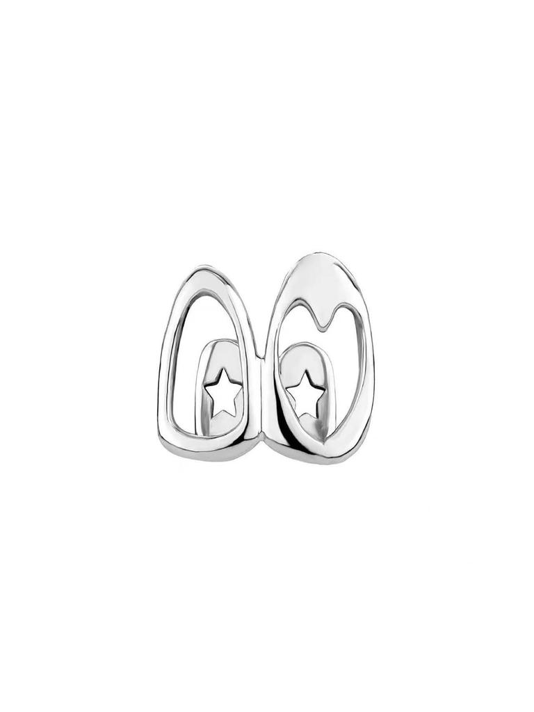Jinwu Двухцветные полые сердечком Grillz - Хип-хоп золотые зубы уличный аксессуар