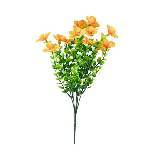 Artificial Flowers for Outdoors UV Resistant Mixed Bundles Fake Wildflower Bouquet Realistic Spring Planter Filler for Hanging Baskets Porch Patio