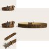 Womens Star Pattern Faux Leather Belt With Alloy Snap Buckle For Casual Wear
