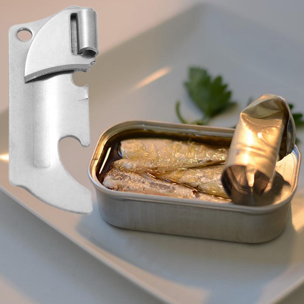 2-in-1 Bottles Opener Stainless Steel Opener Gadget Kitchen Accessories Can Opener Cans
