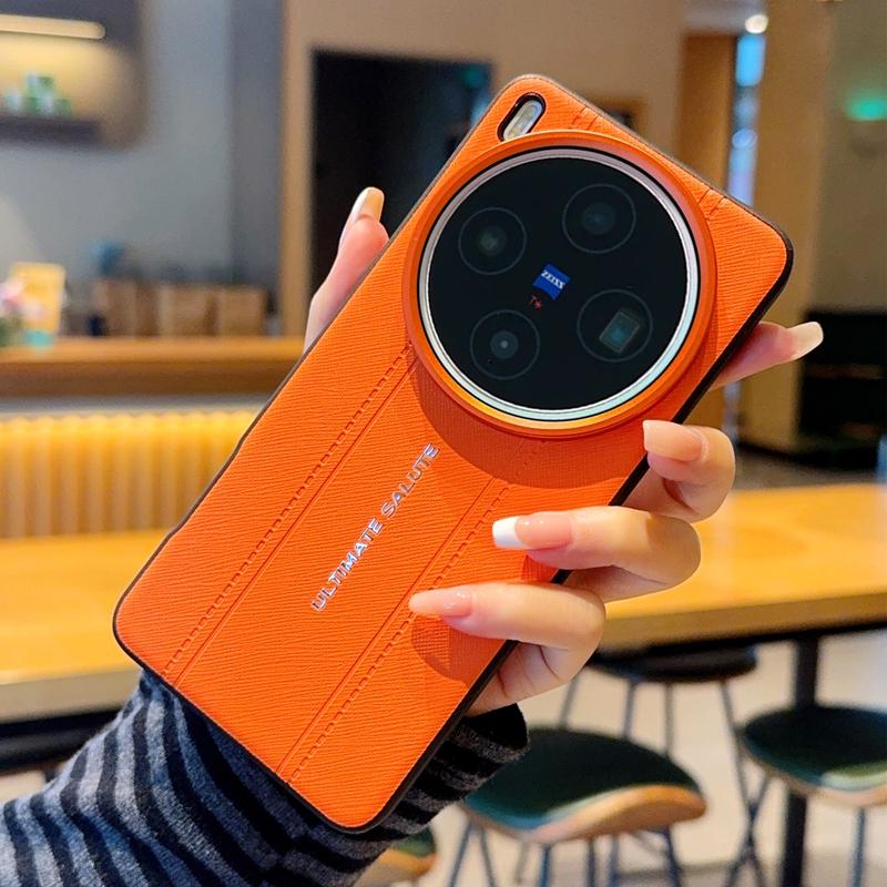 Роскошный Чехол с Дизайном из Кожи с Текстурой Крокодила Для VIVO X300 Ultra X300s X300 Pro x200s X200 pro mini Тонкий Красный Чехол-Кольцо для Камеры