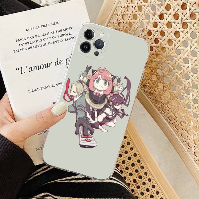 Мягкий силиконовый чехол для телефона SPY×FAMILY для iphone 14 13 12 11 Pro Mini XS MAX 8 7 6 Plus X XS XR