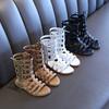 Toddler Infant Kids Baby Girls Summer Roman Princess Shoes Open Toe Zip Sandals