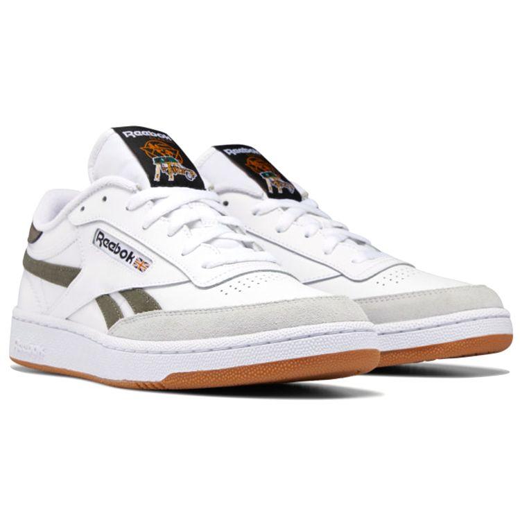 Reebok Кроссовки унисекс Club C Revenge White Army Green Army-Gum-05 GZ6874